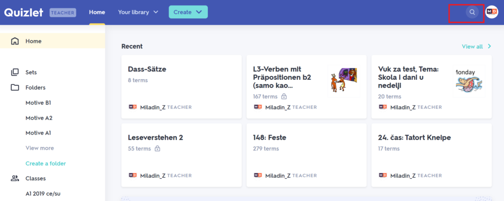 quizlet pretraga - mein und dein